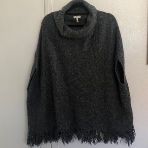Knitted poncho